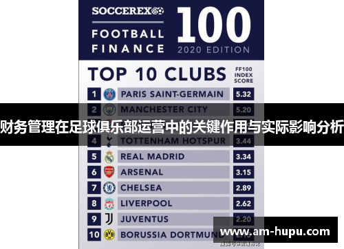 财务管理在足球俱乐部运营中的关键作用与实际影响分析 财务管理在足球俱乐部运营中的关键作用与实际影响分析